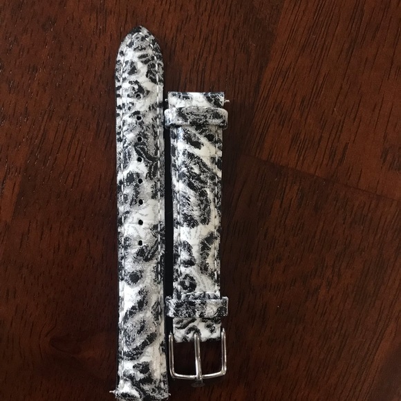 Michele leather 16mm watch bands.